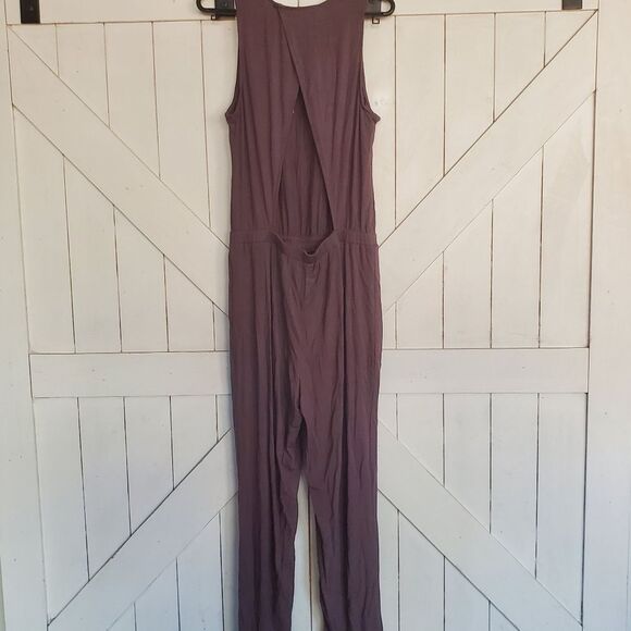 Mustard Seed Botique Romper Pants Jumpsuit, NWOT Purple Gray Color Hues - Picture 3 of 9